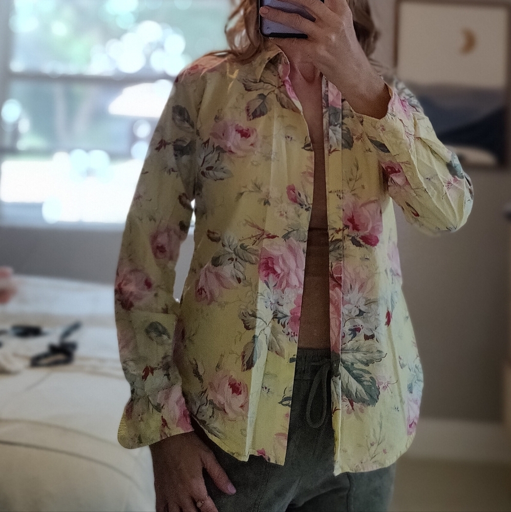 Ralph Lauren, Black Label,  Floral Button-Up Shirt NWOT - Picture 12 of 13